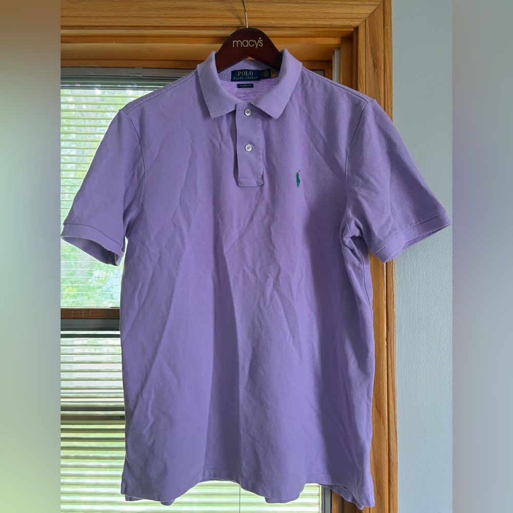 Ralph Lauren Purple Polo Shirt Classic Design